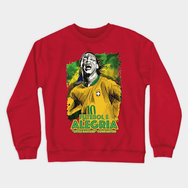 Futebol é Alegria Crewneck Sweatshirt by LittleBastard